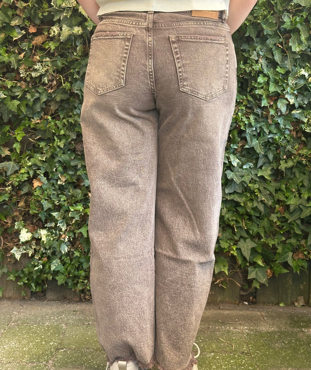 Broek Tessa taupe